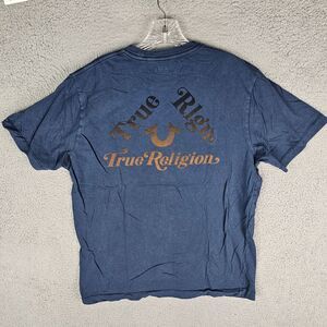 True Religion Shirt Mens Large Short Sleeve Graphic Tee Casual